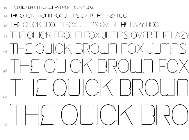 Cinga font waterfall